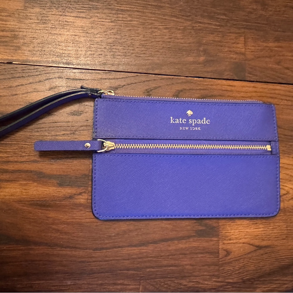 Kate Spade leather envelope double zipper wristlet - LlKE NEW